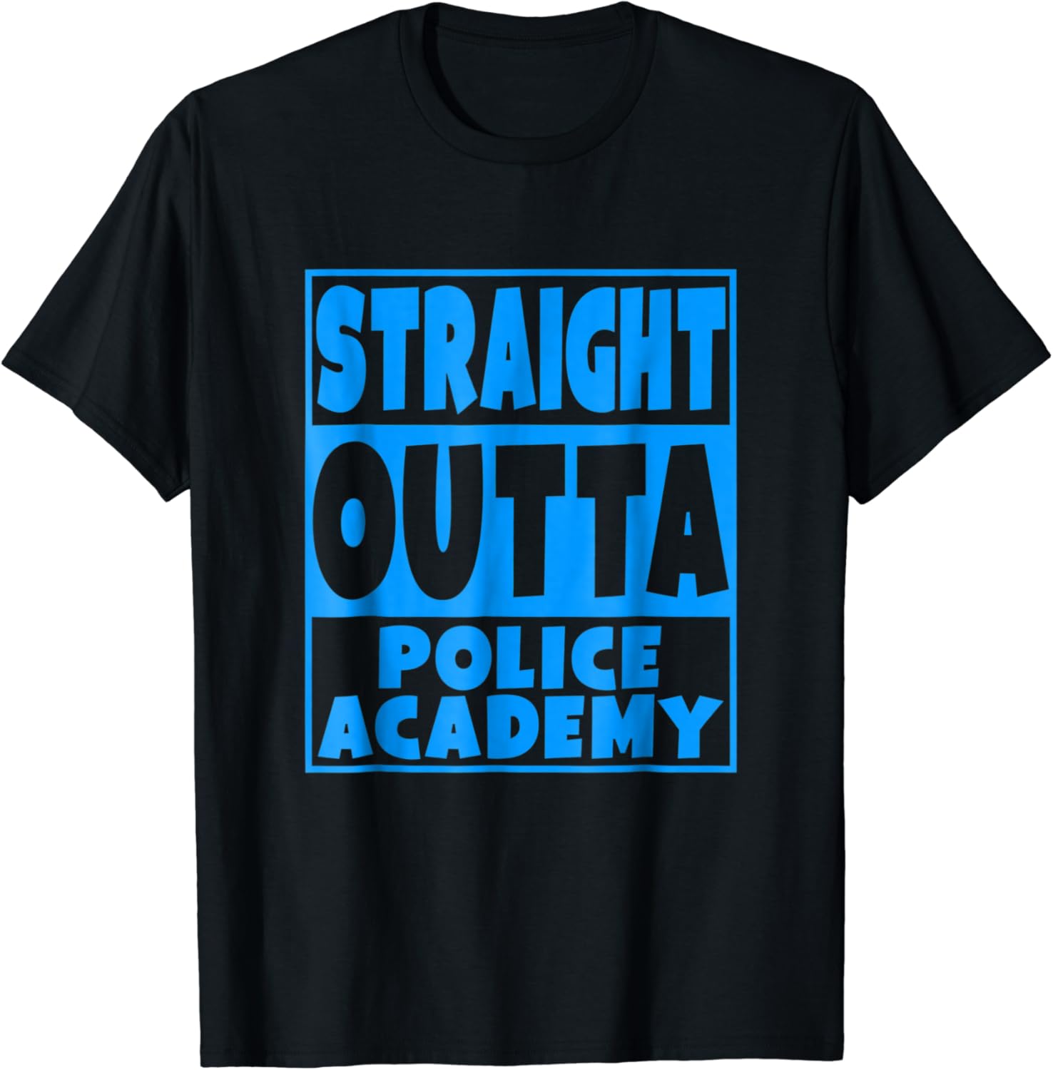 Straight Outta Police Academy TShirt Blue Design Clothing Straight Outta Police Academy TShirt Blue Design Clothing